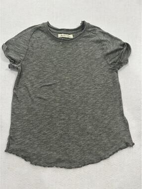 Free People We The Free Be My Baby Tee in Gray Size Medium NWOT